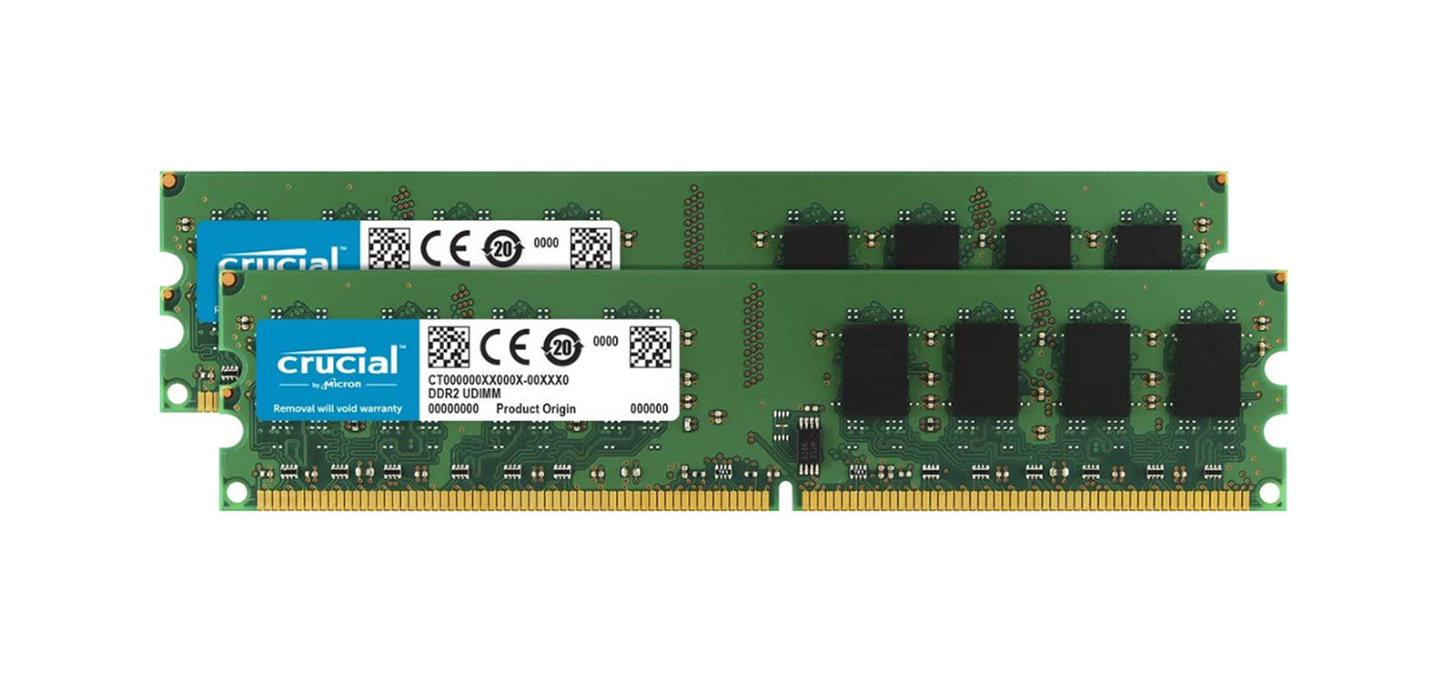 Crucial CT822690 8GB Kit (2 x 4GB) DDR2-667MHz PC2-5300 ECC Fully Buffered CL5 240-Pin DIMM Quad Rank Memory